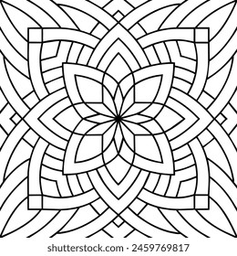 black and white pattern design ,mandala design