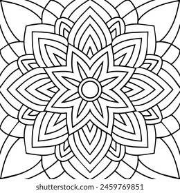 black and white pattern design ,mandala design