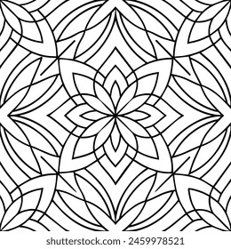 black and white pattern design ,mandala design 