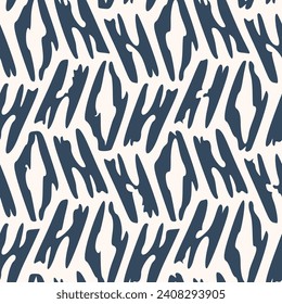 Black and white pattern with doodle style. Vector illustration.