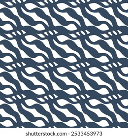 Black and white pattern with doodle style. Vector illustration.