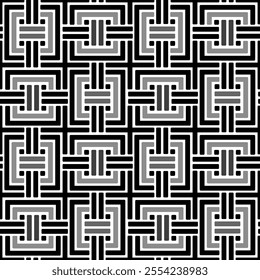 Black and white pattern geometric seamless background