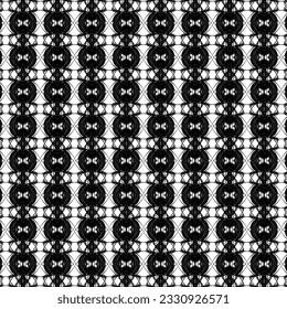 Patrón blanco y negro, estilo geométrico y estilo kaledoscopio 