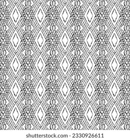 Patrón blanco y negro, estilo geométrico y estilo kaledoscopio 