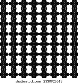 Black and white pattern, geometric style and kaledoscope style 