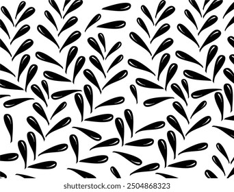 Estilo de fondo monocromático de patrón blanco y negro para piso de moqueta de moda de azulejos hecho por coreldraw