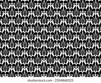 Black and white pattern monochrome  background style for tile fashion carpet floor made by coreldraw