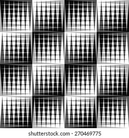 Black and white pattern with pointed, edgy shapes. The effect is done with transparency. Seamlessly repeatable. 