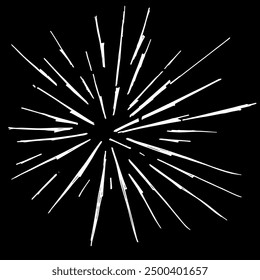 Black and white pattern  radial stripes