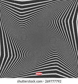 black white pattern with rhombus on grey background. vector illustration