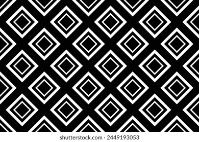 Black and white pattern seamless. Vector Illustration