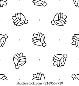 Black and white pattern with simple minimalistic artichoke vegetables. Seamless background for prints and wallpapers
