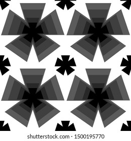 Black and White Pattern of Star