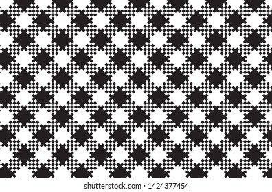 Black and white pattern tablecloths - flags, clothing items, decorations, arabic costumes and other textile items, web designs - vector illustration