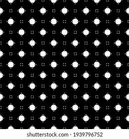 Black and white pattern texture. Bw ornamental graphic design. Mosaic ornaments. Pattern template. Vector illustration.