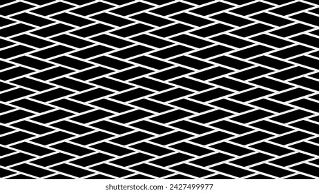 Patrón blanco y negro de azulejos