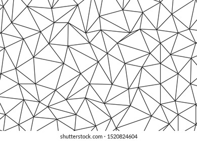 black and white pattern triangle endless linear creative abstract background