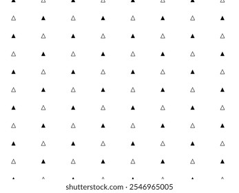 Black and white pattern with triangles