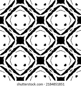Patrón blanco y negro. Dos colores estilo batik transparente listo para imprimir