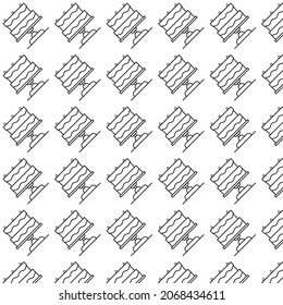 Black and white pattern of two-tier cakes. Minimalistic vector image. Can be used as a background.