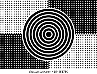 Black and White Pattern. Vector