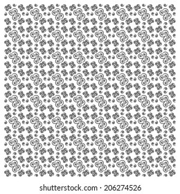 Black and White pattern. vector illustration.