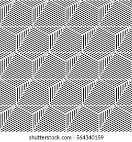 Pattern Bold Lines Geometric Shapes Forming Stock Vector (Royalty Free ...