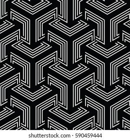 black and white pattern,background line geometric,modern stylish texture,vector