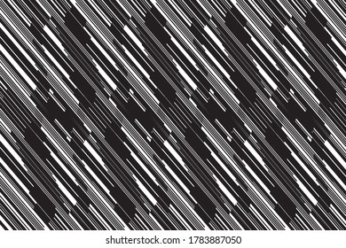 Black and white patterns, interlaced lines that steadily overlap