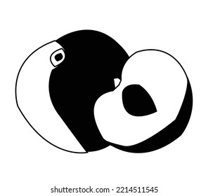 Diseño vectorial de melocotón blanco y negro.Mejor ilustración de recurso gráfico. diseño gráfico vectorial para iconos y símbolos y diseño de logotipo y papel y uso de medios impresos, etc.
