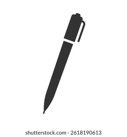 Black and white pen icon.