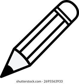 
a black and white pencil