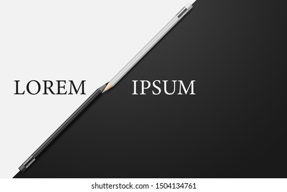 Black and white pencil background