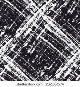 Black and white pencil seamless texture for background, wrapping paper, fabric, surface design. Hand drawn strokes repeatable motif.