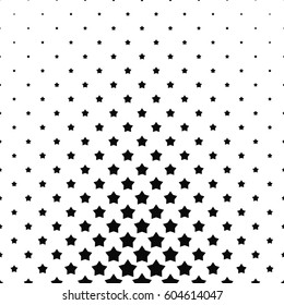 Black and white pentagram star pattern background