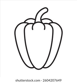 Black and white pepper icon on a white background, suitable for use in culinary or food-related designs