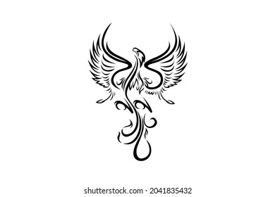 Dessin Phoenix Noir Et Blanc Images Photos Et Images Vectorielles De Stock Shutterstock