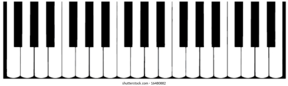 black and white piano top view