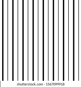 Black and White Pinstripe Vertical Seamless Striped Pattern Digital Paper