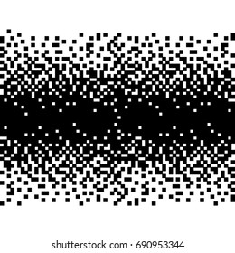 Black and white pixel art.  Abstract minimal vector background. Modern technology design.