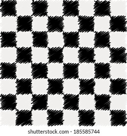 black and white pixel pattern, background for a tile. Vector illustration.