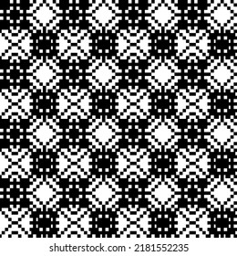 Black White Pixelated Minimal Pattern Vector Stock Vector (Royalty Free ...