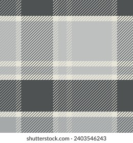 Black white plaid. Cell. Seamless tartan pattern. Barbecue cage.Suitable for fashion textiles and graphics, packaging, Madras palette.