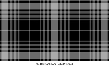 Black and white plaid fabric texture