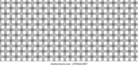 Black and white plaid geometric pattern vector illustration