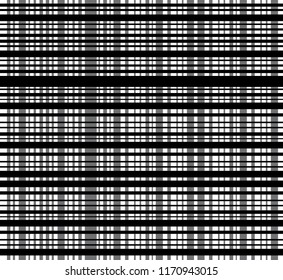 Black and white plaid pattern.