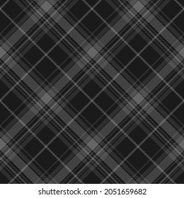 Black and white plaid pattern. Abstract seamless tartan wallpaper. Modern fashion cage texture. Vector graphics of printing on fabrics, shirts, textiles, curtains.