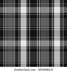 Patrón de yeso negro y blanco. Resumen de fondo de escritorio transparente. Textura moderna de jaula de moda. Gráficos vectoriales de impresión en telas, camisas, textiles, cortinas.