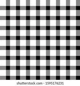 black and white plaid seamless pattern. abstract vector design. vector illustration. perfect for plaid, cloths, shirt, paper, tablecloth, bedding, blankets, quilts and textile product.