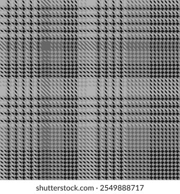 Black and white plaid seamless pattern. Tartan background. Modern fashion cage texture. Of printing on fabrics, shirts, textiles, curtains. Vector graphic.